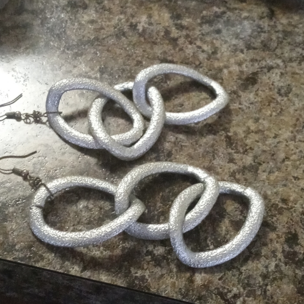 Silver earrings
